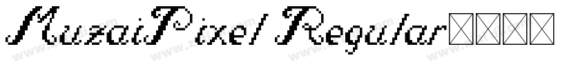 MuzaiPixel Regular字体转换